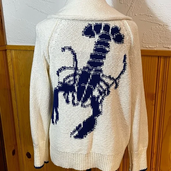 Maeve Lobster Collar Cardigan Sweater Sz-M - Picture 4 of 8